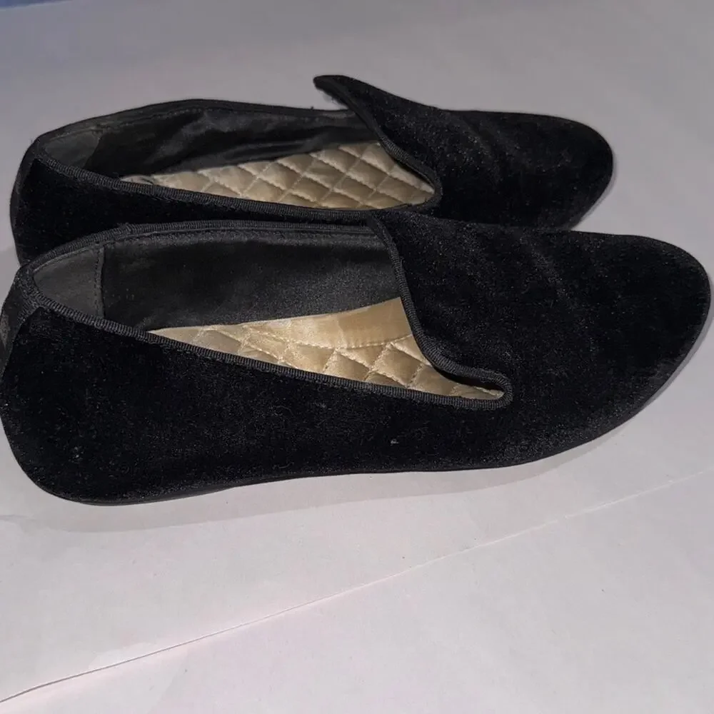 Birdies The Starling black velvet loafers women’s size 7
